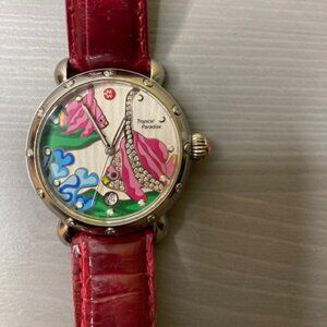 Michele Tropical Paradise Limited Edition diamond and sapphire watch